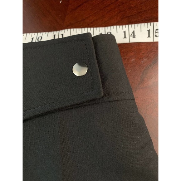 Vintage Profile Womens Ski Snow Pants Size 10 Reg Black Stirrup Zipper Pocket - Picture 6 of 8